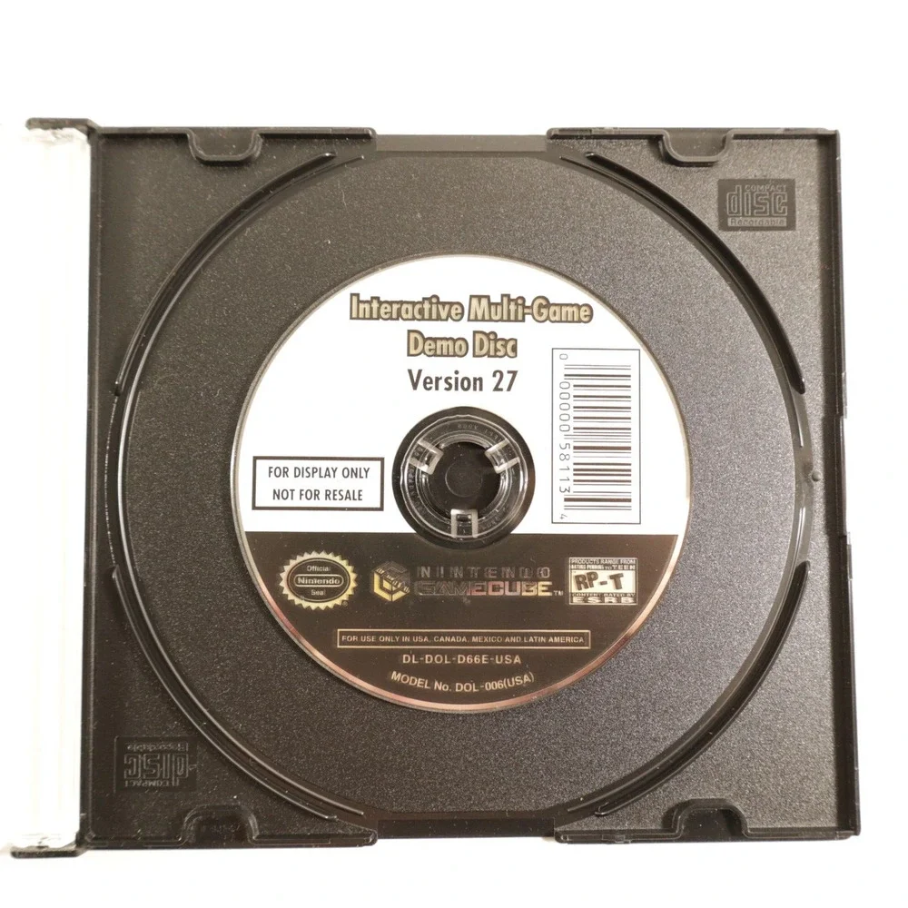 Nintendo Gamecube Interactive Multi-Game Demo Disc Version 27 - DISC ONLY